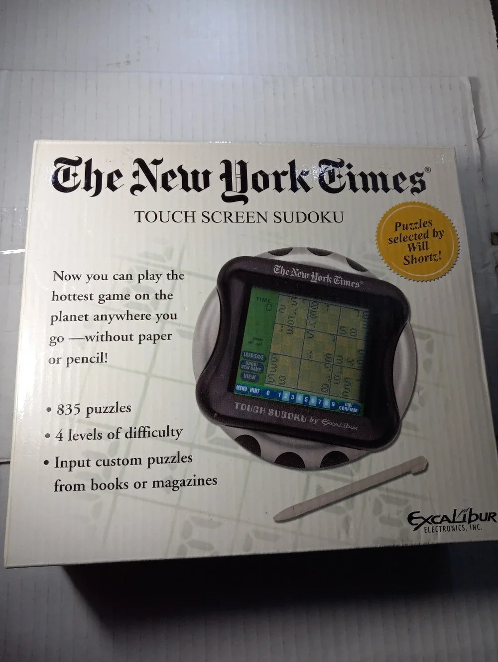 Excalibur Electronic NY53CS New York Times Touch Screen Sudoku Game Console
